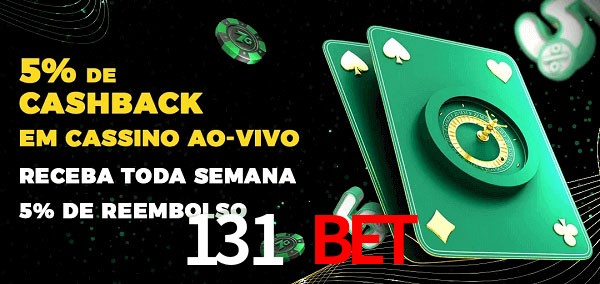 Promoções do cassino ao Vivo 131 bet